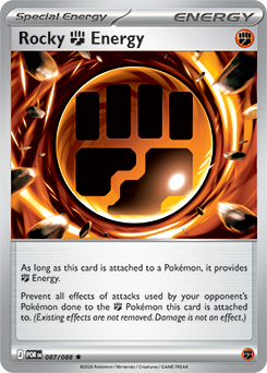 Rare Pokémon card Rocky Fighting Energy 87/88 from Perfect Order expansion