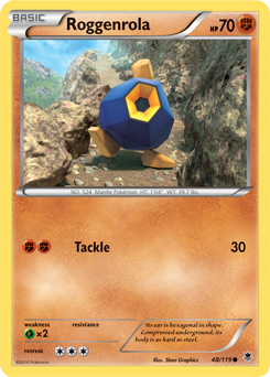 Roggenrola 48/119 Pokémon card from Phantom Forces for sale at best price