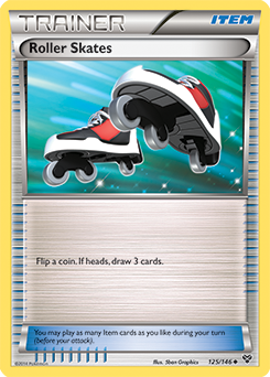Uncommon Pokémon card Roller Skates 125/146 from X&Y expansion