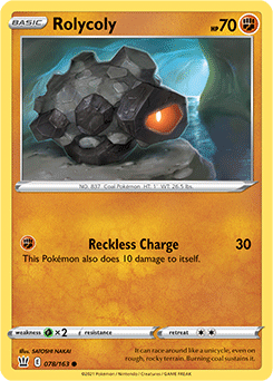 Rolycoly 78/163 Pokémon card from Battle Styles for sale at best price