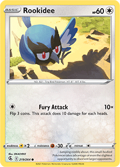 Rookidee 219/264 Pokémon card from Fusion Strike for sale at best price