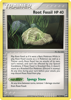 Root Fossil 86/108 Pokémon card from Ex Power Keepers for sale at best price