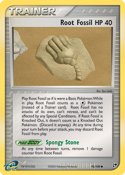 Root Fossil 92/100 Pokémon card from Ex Sandstorm for sale at best price