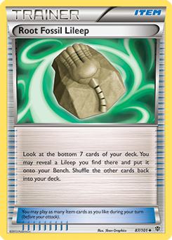 Root Fossil Lileep 87/101 Pokémon card from Plasma Blast for sale at best price