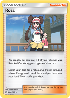 Rosa 204/236 Pokémon card from Cosmic Eclipse for sale at best price