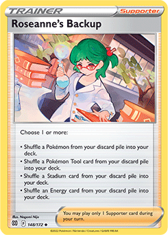 Roseanne's Backup 148/172 Pokémon card from Brilliant Stars for sale at best price