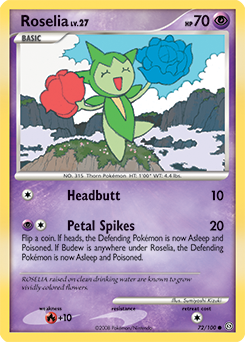 Roselia 72/100 Pokémon card from Stormfront for sale at best price
