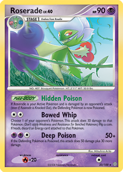 Roserade 23/100 Pokémon card from Stormfront for sale at best price