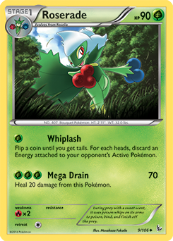 Roserade 9/106 Pokémon card from Flashfire for sale at best price