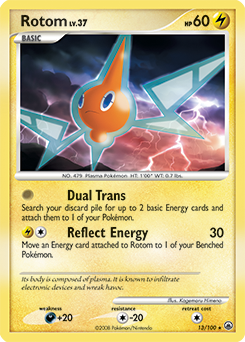 Rotom 13/100 Pokémon card from Majestic Dawn for sale at best price