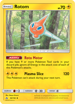 Rotom 50/156 Pokémon card from Untra Prism for sale at best price
