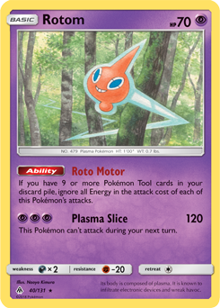 Rotom 40/131 Pokémon card from Forbidden Light for sale at best price