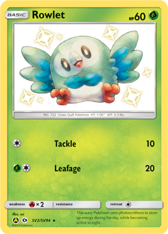 Rowlet SV2/SV94 Pokémon card from Hidden Fates for sale at best price