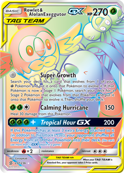 Rowlet Alolan Exeggutor GX 237/236 Pokémon card from Unified Minds for sale at best price