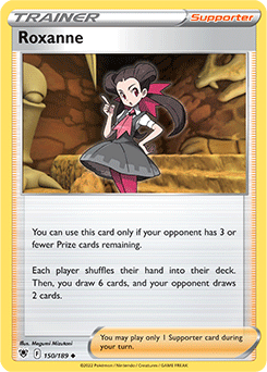 Uncommon Pokémon card Roxanne 150/189 from Astral Radiance expansion