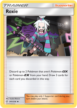 Roxie 205/236 Pokémon card from Cosmic Eclipse for sale at best price
