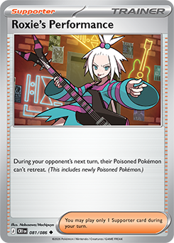Uncommon Pokémon card Roxie's Performance 81/86 from Chaos Rising expansion