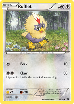 Rufflet 87/98 Pokémon card from Emerging Powers for sale at best price