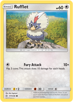 Rufflet 177/236 Pokémon card from Cosmic Eclipse for sale at best price