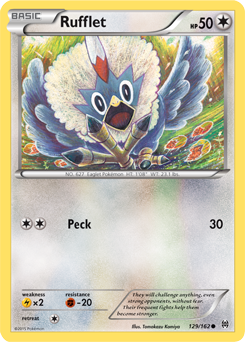 Rufflet 129/162 Pokémon card from Breakthrough for sale at best price