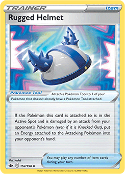 Rugged Helmet 152/198 Pokémon card from Chilling Reign for sale at best price