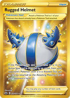 Rugged Helmet 228/198 Pokémon card from Chilling Reign for sale at best price