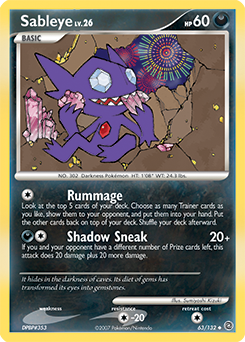 Sableye 63/132 Pokémon card from Secret Wonders for sale at best price