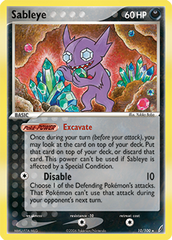 Sableye 10/100 Pokémon card from Ex Crystal Guardians for sale at best price