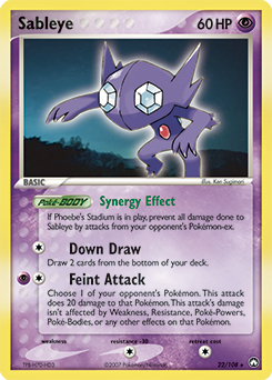 Sableye 22/108 Pokémon card from Ex Power Keepers for sale at best price