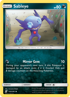 Sableye 133/236 Pokémon card from Unified Minds for sale at best price