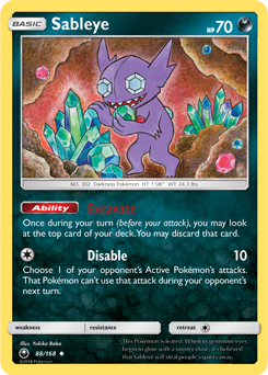 Sableye 88/168 Pokémon card from Celestial Storm for sale at best price
