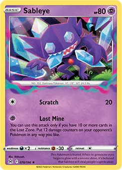 Sableye 070/196 Pokémon card from Lost Origin for sale at best price
