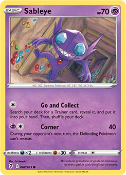 Sableye 67/203 Pokémon card from Evolving Skies for sale at best price
