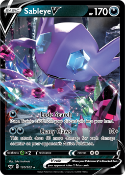 Sableye V 120/202 Pokémon card from Sword & Shield for sale at best price