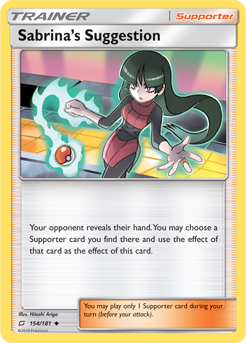 Sabrina's Suggestion 154/181 Pokémon card from Team Up for sale at best price