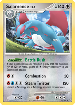 Salamence 24/100 Pokémon card from Stormfront for sale at best price