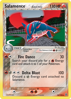 Salamence 14/113 Pokémon card from Ex Delta Species for sale at best price