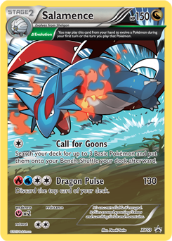 Promo Pokémon card Salamence XY59 from XY Promos expansion