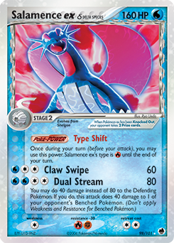 Salamence EX 98/101 Pokémon card from Ex Dragon Frontiers for sale at best price