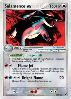 Carte Pokémon Pokémon ex Drattak ex 103/107 de la série Ex Deoxys
