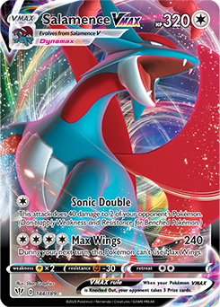 Salamence VMAX 144/189 Pokémon card from Darkness Ablaze for sale at best price
