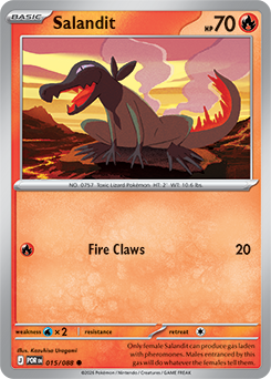 Salandit 15/88 Pokémon card from Perfect Order for sale at best price