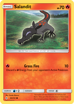 Salandit 30/214 Pokémon card from Unbroken Bonds for sale at best price