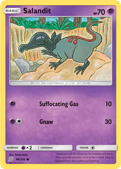 Salandit 98/236 Pokémon card from Unified Minds for sale at best price