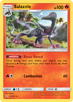 Salazzle 31/214 Pokémon card from Unbroken Bonds for sale at best price