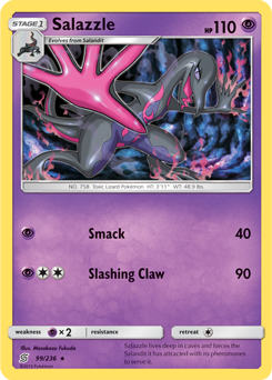 Salazzle 99/236 Pokémon card from Unified Minds for sale at best price