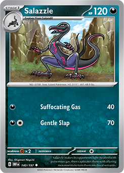 Salazzle 140/197 Pokémon card from Obsidian Flames for sale at best price