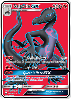 Salazzle GX 132/147 Pokémon card from Burning Shadows for sale at best price