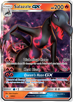 Salazzle GX SM63 Pokémon card from Sun and Moon Promos for sale at best price