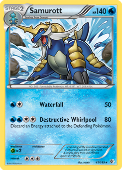 Samurott 41/149 Pokémon card from Boundaries Crossed for sale at best price